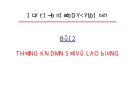 Bài giảng Thống kê kinh tế - Chương 2: Thống kê dân số và lao động