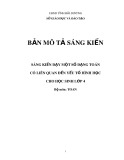 Sáng kiến kinh nghiệm Tiểu học: Sáng kiến dạy một số dạng Toán có liên quan đến yếu tố hình học cho học sinh lớp 4