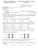 Đề thi thử THPT Quốc gia năm 2021 môn Vật lí có đáp án - Trường THPT Dầu Tiếng, Bình Dương
