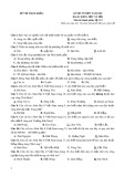 Đề thi thử THPT Quốc gia năm 2021 môn Địa lí có đáp án - Trường THPT Nguyễn Huệ, Bình Dương
