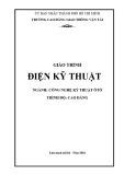 Giáo trình Điện kỹ thuật (Ngành: Công nghệ kỹ thuật ôtô) - ThS. Trần Thị Trà My