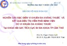 Bài giảng Nghiên cứu đặc điểm vi khuẩn đa kháng thuốc và kết quả điều trị viêm phổi bệnh viện do vi khuẩn đa kháng thuốc