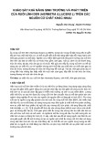 Khảo sát khả năng sinh trưởng và phát triển của ruồi lính đen (Hermetia illucens L) trên các nguồn cơ chất khác nhau