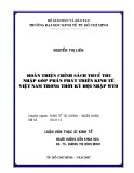 Luận văn Thạc sĩ Kinh tế: Hoàn thiện chính sách thuế thu nhập góp phần phát triển kinh tế Việt Nam trong thời kỳ hội nhập WTO