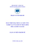 Luận án Tiến sĩ Kinh tế: Hoàn thiện hoạt động các khu công nghiệp tại vùng kinh tế trọng điểm phía Nam đến năm 2010