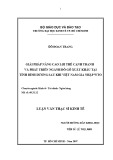 Luận văn Thạc sĩ Kinh tế: Giải pháp nâng cao lợi thế cạnh tranh và phát triển ngành đồ gỗ xuất khẩu tại tỉnh Bình Dương sau khi Việt Nam gia nhập WTO