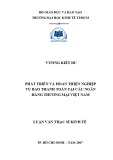 Luận văn Thạc sĩ Kinh tế: Phát triển và hoàn thiện nghiệp vụ bao thanh toán tại các ngân hàng thương mại Việt Nam
