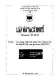 Luận văn Thạc sĩ Kinh tế: Xây dựng chiến lược phát triển Công ty vận tải dầu khí Việt Nam giai đoạn 2005 - 2015