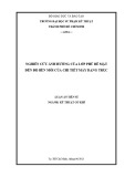 Luận án Tiến sĩ Kĩ thuật cơ khí: Nghiên cứu ảnh hưởng của lớp phủ bề mặt đến độ bền mỏi của chi tiết máy dạng trục