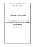 Sáng kiến kinh nghiệm Mầm non: Một số biện pháp chỉ đạo, thực hiện chương trình giáo dục mầm non mới lớp mẫu giáo ghép 3 độ tuổi ở trường Mầm non