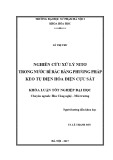 Khoá luận tốt nghiệp đại học: Nghiên cứu xử lý Nitơ trong nước rỉ rác bằng phương pháp keo tụ điện hóa điện cực sắt