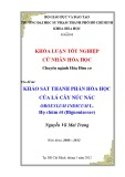 Khóa luận tốt nghiệp: Khảo sát thành phần hóa học của lá cây núc nác – Oroxylum indicum L.