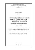 Luận văn Thạc sĩ khoa học vật chất: Tương tác của các Boson chuẩn trong mô hình đối xứng trái phải