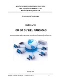 Bài giảng Cơ sở dữ liệu nâng cao - PGS.TS. Nguyễn Văn Định