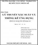 Giáo trình Lý thuyết xác suất và thống kê ứng dụng: Phần 2 - Trường ĐH Tài chính Marketing