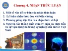 Bài giảng Triết học: Chương 4 - Trường ĐH Thương Mại