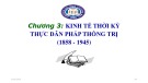 Bài giảng Lịch sử kinh tế Việt Nam: Chương 3 - Trường ĐH Thương Mại