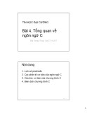 Bài giảng Tin học đại cương: Bài 4 - Bùi Trọng Tùng