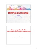 Bài giảng Chủng ngừa giai đoạn đầu đời: Vũ khí chống lại các bệnh nhiễm trùng quan trọng - BS. Trương Hữu Khanh