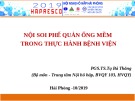 Bài giảng Nội soi phế quản ống mềm trong thực hành bệnh viện - PGS. TS. Tạ Bá Thắng