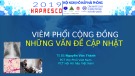 Bài giảng Viêm phổi cộng đồng những vấn đề cập nhật - TS. BS. Nguyễn Văn Thành