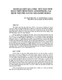 Đánh giá kết quả chọc hút mào tinh hoàn trên bệnh nhân azoospermia tại Bệnh viện Phụ sản Hà Nội (01/2007-05/2011)