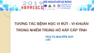 Bài giảng Tương tác bệnh học vi rút - vi khuẩn trong nhiễm trùng hô hấp cấp tính - PGS. TS. Nguyễn Huy Lực