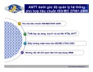 Bài giảng An toàn thông tin dưới góc độ quản lý hệ thống phù hợp tiêu chuẩn ISO/IEC 27001:2005