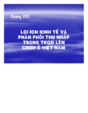 Bài giảng Chương 17: Lợi ích kinh tế và phân phối thu nhập trong thời kì quá độ lên chủ nghĩa xã hội ở Việt Nam