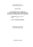 Luận văn Thạc sĩ Kinh tế: Các giải pháp nâng cao hiệu quả xác định giá hợp lý thực hiện giao dịch mua lại và sáp nhập công ty tại Việt Nam