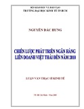 Luận văn Thạc sĩ Kinh tế: Chiến lược phát triển Ngân hàng liên daonh Việt Thái đến năm 2010