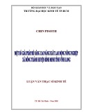 Luận văn Thạc sĩ Kinh tế: Một số giải pháp để nâng cao năng suất lao động nông nghiệp xã Đông Thành, huyện Bình Minh tỉnh Vĩnh Long