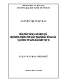 Luận văn Thạc sĩ Kinh tế: Giải pháp nâng cao hiệu quả hệ thống thông tin xuất nhập khẩu xăng dầu tại Công ty Xăng dầu khu vực II