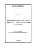 Luận văn Thạc sĩ Quản trị An ninh phi truyền thống: Quản trị rủi ro nhân sự trong Công ty TNHH MTV Đầu tư và Phát triển Nông nghiệp Hà Nội