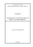 Luận văn Thạc sĩ Khoa học: Tình trạng di cư sang Trung Quốc lao động của người dân hiện nay (Nghiên cứu trường hợp ở xã Hoàng Trường, huyện Hoàng Hóa, tỉnh Thanh Hóa)