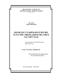 Luận văn Thạc sĩ Kinh tế: Đánh giá và kiểm soát rủi ro tuân thủ trong kiểm tra thuế tại Việt Nam