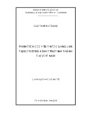 Luận văn Thạc sĩ Kinh tế: Phân tích các yếu tố tác động lên tăng trưởng kinh tế 63 tỉnh thành tại Việt Nam