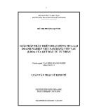 Luận văn Thạc sĩ Kinh tế: Giải pháp phát triển hoạt động mua lại doanh nghiệp Việt Nam bằng vốn vay (LBOs) của quỹ đầu tư tư nhân