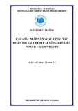 Luận văn Thạc sĩ Kinh tế: Các giải pháp nâng cao công tác quản trị tài chính tại Xí nghiệp liên doanh Vietsovpetro