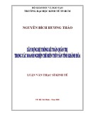 Luận văn Thạc sĩ Kinh tế: Xây dựng hệ thống kế toán quản trị trong các doanh nghiệp chế biến thủy sản tỉnh Khánh Hòa