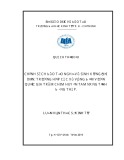 Luận văn Thạc sĩ Kinh tế: Chính sách đào tạo nghề và sinh kế người dân - Trường hợp các xã vùng đệm vườn quốc gia Tràm Chim huyện Tam Nông tỉnh Đồng Tháp