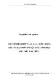 Sáng kiến kinh nghiệm Tiểu học: Một số biện pháp nâng cao chất lượng giải các bài toán có nội dung hình học   cho học sinh lớp 5