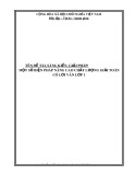 Sáng kiến kinh nghiệm Tiểu học: Một số biện pháp nhằm nâng cao chất lượng giải toán có lời văn ở lớp 1