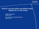 Bài giảng Thiết kế Trung tâm Kiểm soát Nhiễm khuẩn Nguyên tắc và Tiêu Chuẩn