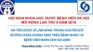 Bài giảng Vai trò dược sĩ lâm sàng trong chuyển đổi đường dùng kháng sinh trên bệnh nhân tại Bệnh viện Nhân dân Gia Định