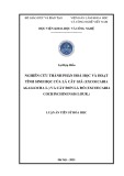 Luận án Tiến sĩ Hóa học: Nghiên cứu thành phần hoá học và hoạt tính sinh học của lá cây Giá (Excoecaria agallocha L.) và cây Đơn lá đỏ (Excoecaria cochinchinensis Lour.)