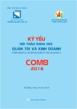 Kỷ yếu Hội thảo khoa học Quản trị kinh doanh COMB 2016