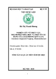 Tóm tắt Luận án Tiến sĩ Dược học: Nghiên cứu về thực vật, thành phần hóa học và một số tác dụng sinh học của loài Phong quỳ sa pa (Anemone chapaensis Gagnep., Ranunculacea