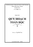 Giáo trình Quy hoạch toán học - Ngô Hữu Tâm