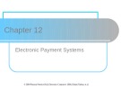 Lecture Electronic commerce - Chapter 12: Electronic Payment Systems